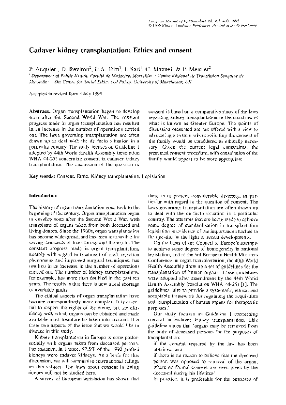 Ethical issues involved in medicare funded organ transplants image