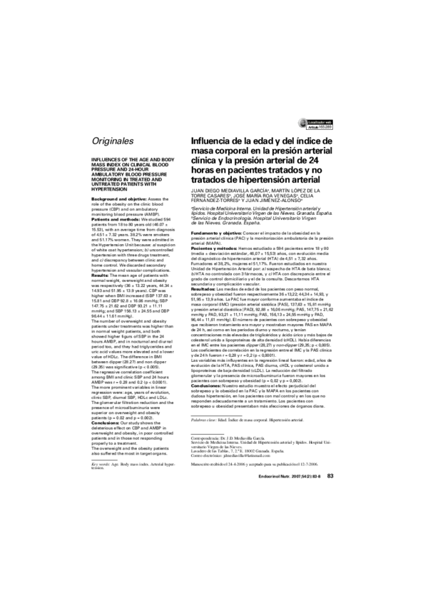 Hipertensión arterial edad 21