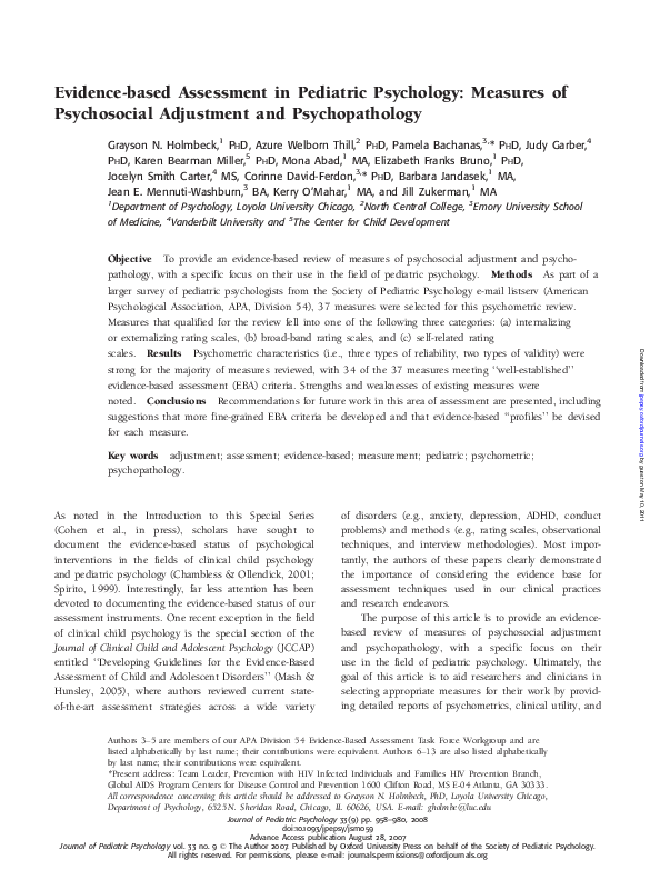 Psychological measure essay picture