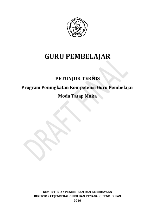 Pdf Guru Pembelajar Petunjuk Teknis Deni Yulianto Academia Edu