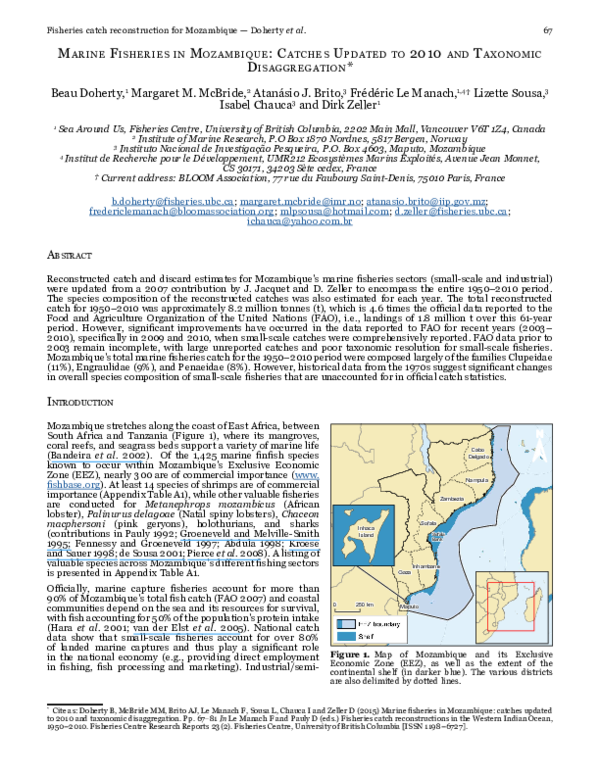 PDF) Marine fisheries in Mozambique 