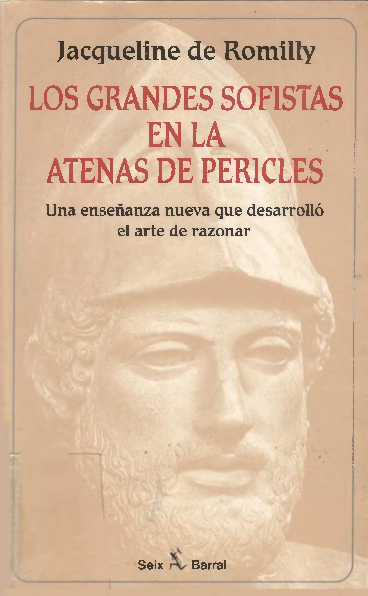 (PDF) Los grandes sofistas en la Atenas de Pericles - Romilly J.