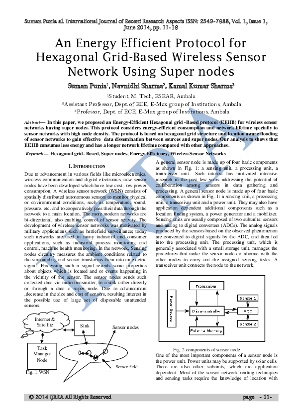 (PDF) An Energy Efficient Protocol for Hexagonal Grid-Based Wireless ...