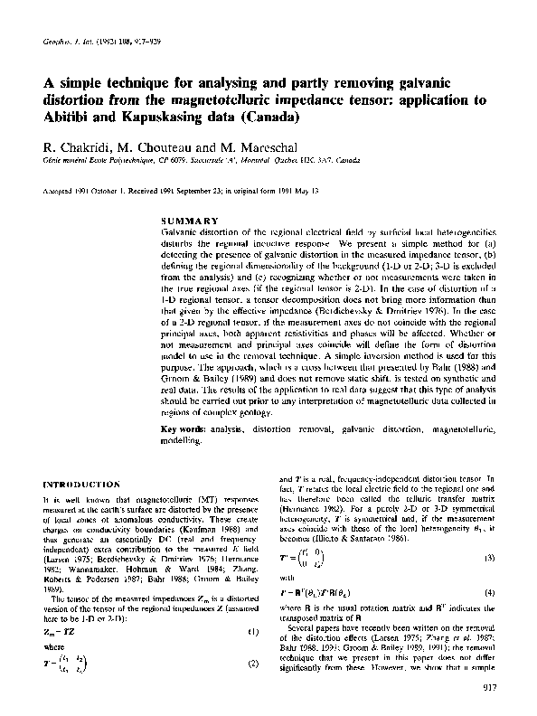 (PDF) A simple technique for analysing and partly removing galvanic ...