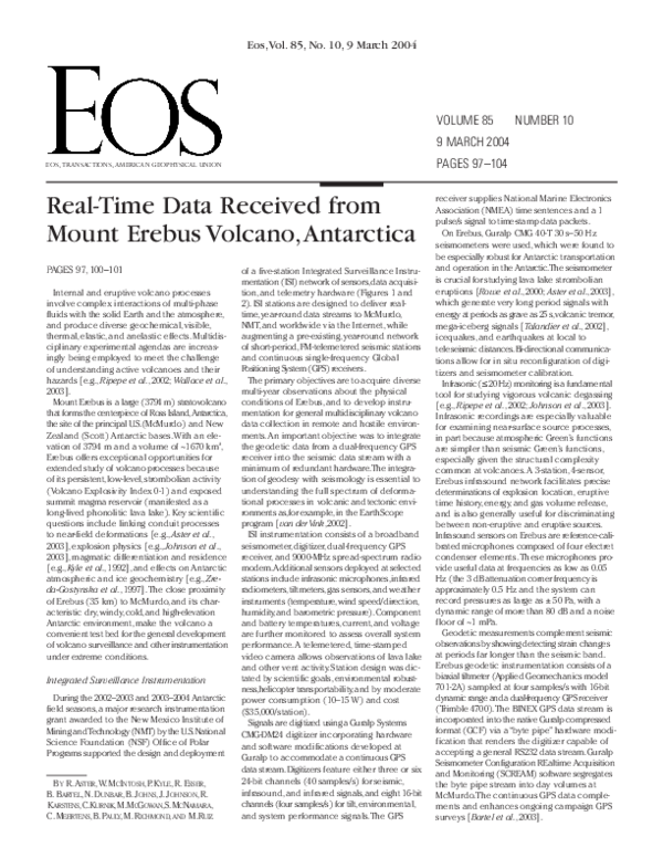 Mount erebus volcano observatory image