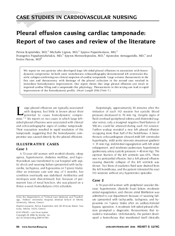 Safety considerations for pleural effusion picture