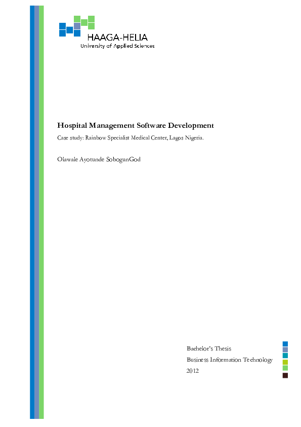 (PDF) Hospital Management Software Development Khaled Hussain