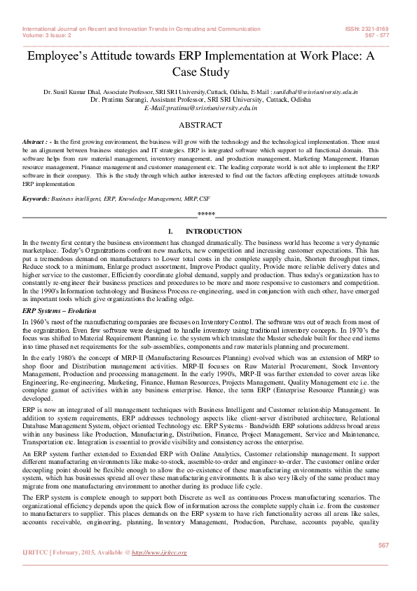 Case analysis employee attitudes essay picture