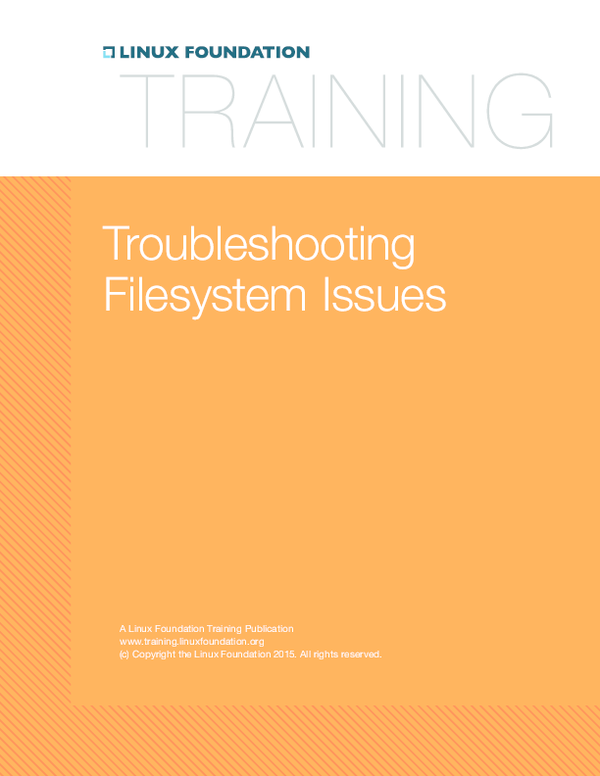 (PDF) Troubleshooting Filesystem Issues