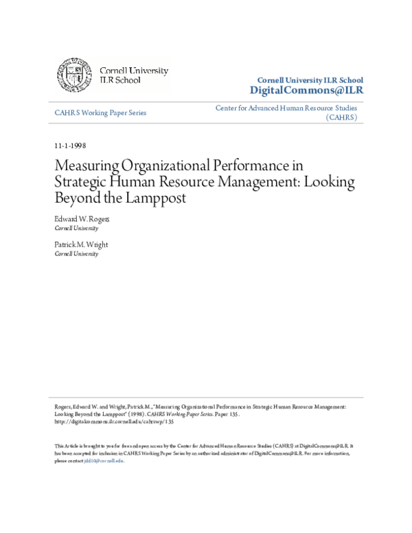 Pdf Strategy And Human Resource Management Alan Mckinlay