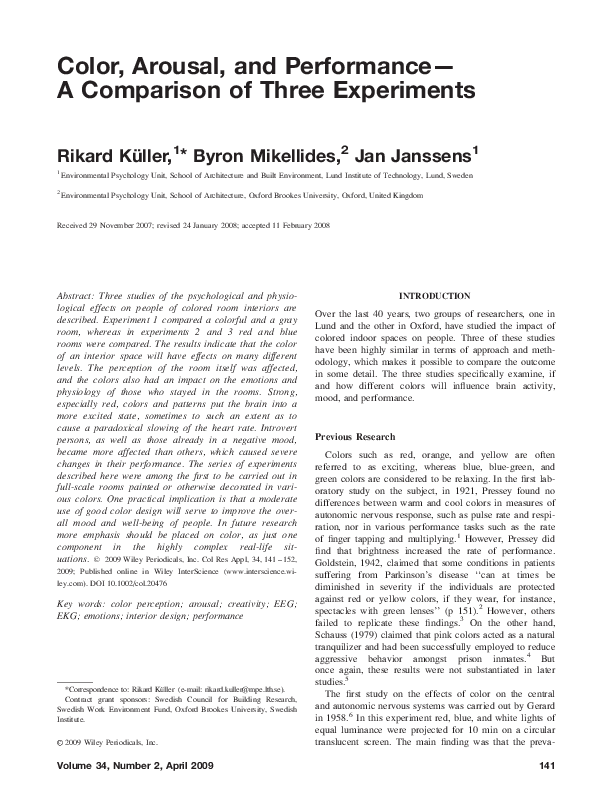 Performance and arousal image