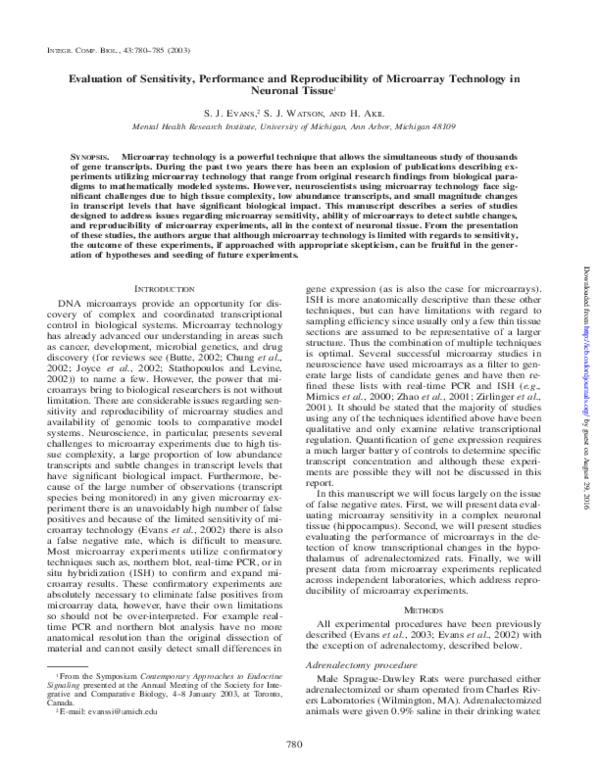 (PDF) Evaluation of Sensitivity, Performance and Reproducibility of ...