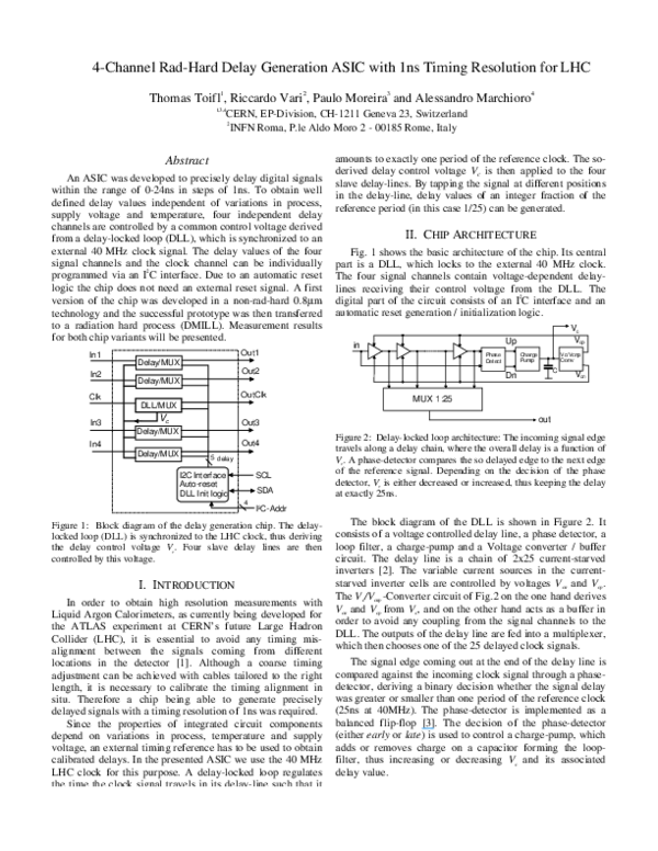 (PDF) 4-channel rad-hard delay generation ASIC with 1 ns timing ...