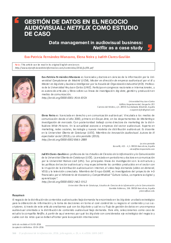 Netflix caso essay image