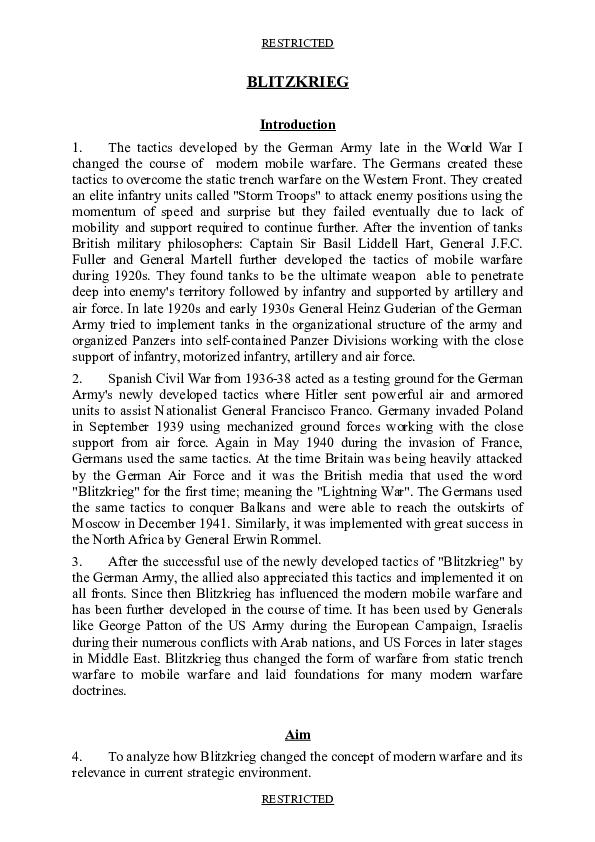 Blitzkrieg stages picture