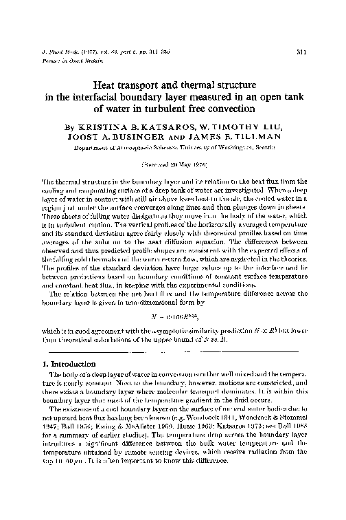 (PDF) Heat thermal structure in the interfacial boundary layer measured ...