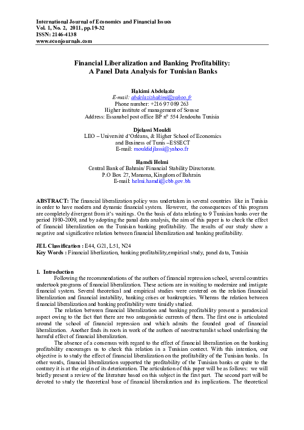 Financial liberalization essay picture