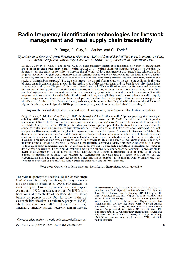 Pdf Radio Frequency Identification Technologies Applications And