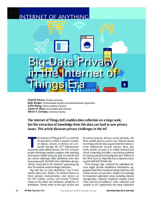 (PDF) Big Data Privacy in the Internet of Things Era
