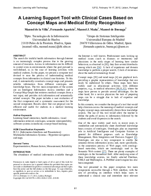 (PDF) A learning support tool with clinical cases based on concept maps ...