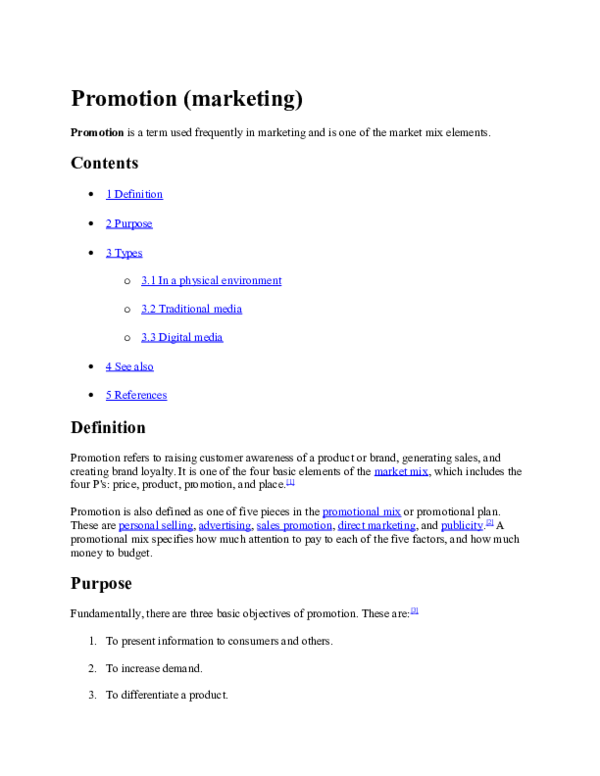 (DOC) Promotion