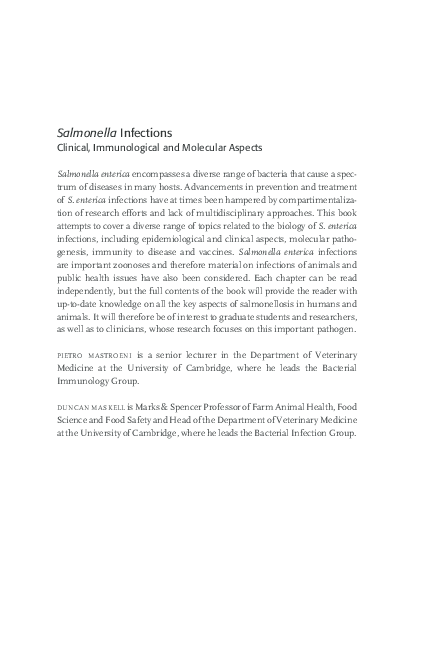 Pdf Salmonella Infections Clinical Lasinrang Aditia S Si