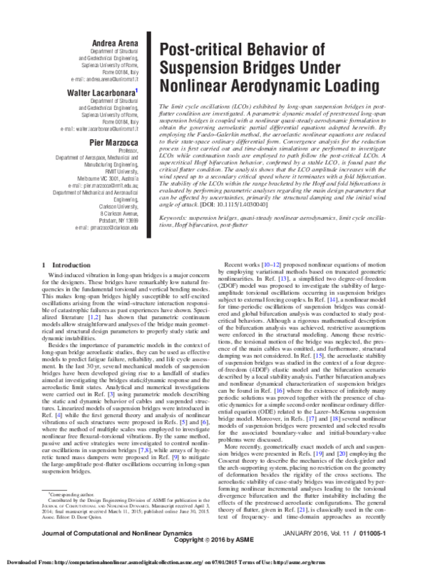 (PDF) Unsteady Aerodynamic Modeling and Flutter Analysis of Long-Span ...
