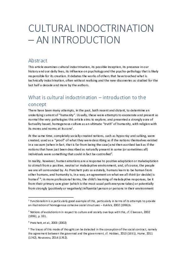 What is indoctrination in philosophy image