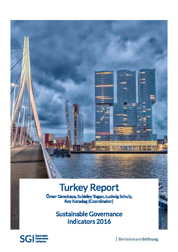 (PDF) Sustainable Governance Indicators 2016 Turkey Report