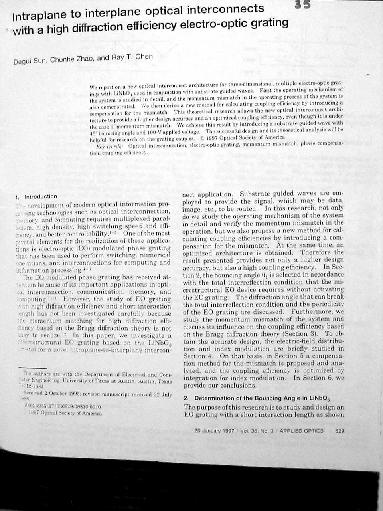 (PDF) Intraplane to interplane optical interconnects with a high ...