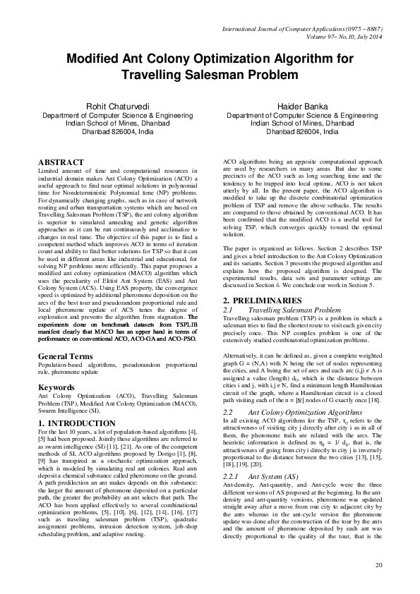 The Traveling Salesman Problem A Computational Study Pdf