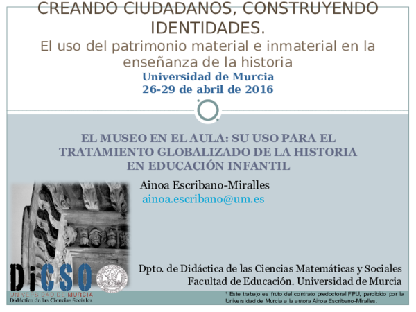 (PPT) El museo en el aula: su uso para el tratamiento globalizado de la ...