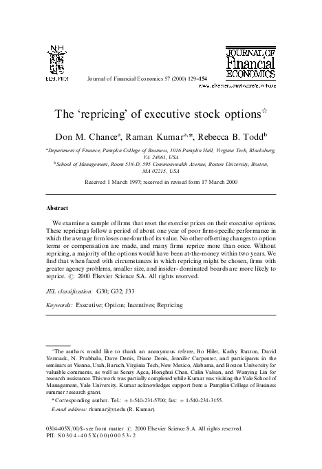 Repricing Stock Options: The Rule Math - The Startup Law Blog