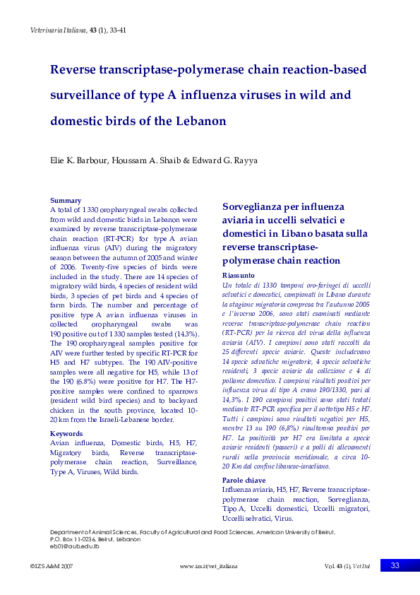 (PDF) Reverse transcriptase-polymerase chain reaction-based ...