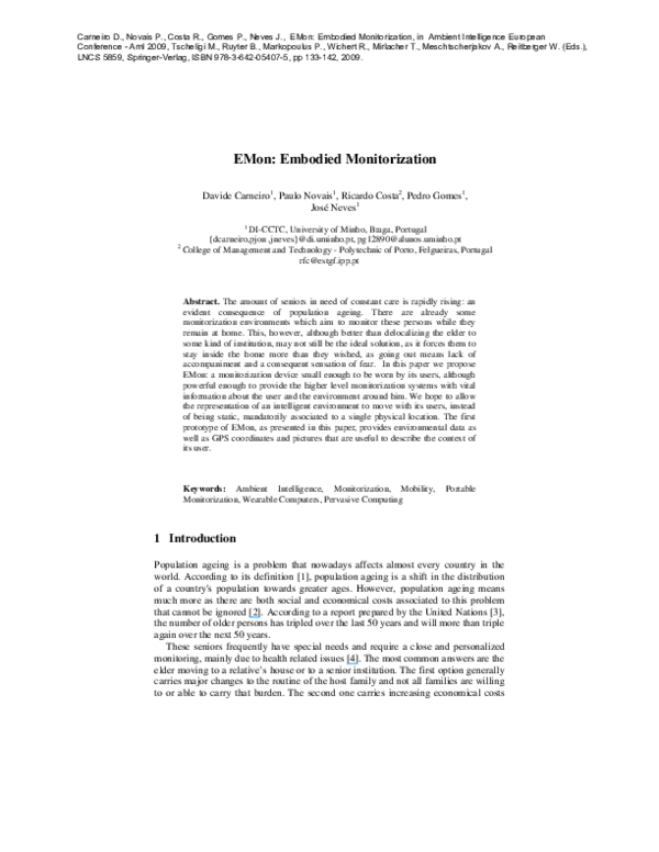 (PDF) EMon: Embodied Monitorization