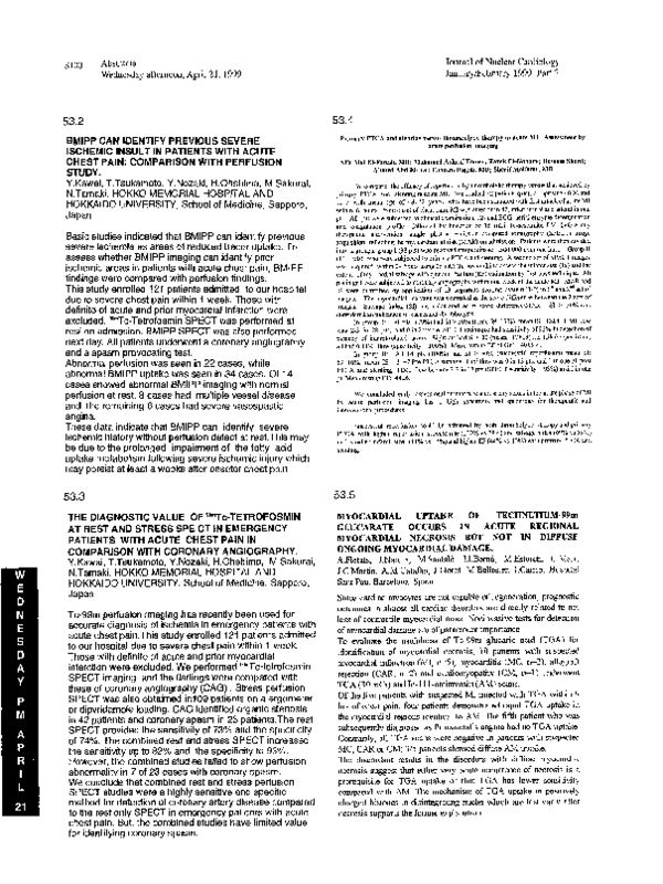 (PDF) Myocardial uptake on technetium-99m glucarate occurs in acute ...