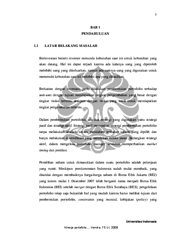 Pdf Manajemen Portofolio Zuha Nasyifa Academia Edu