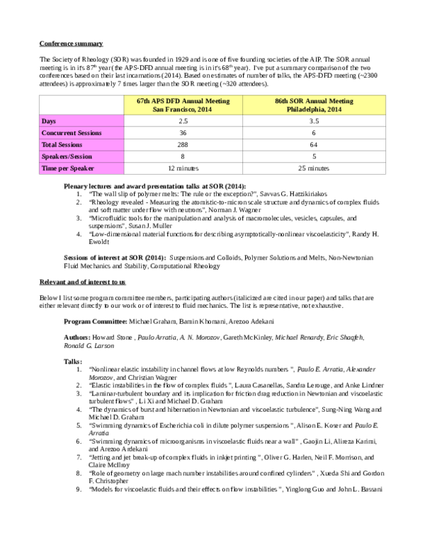 (PDF) Conference summary