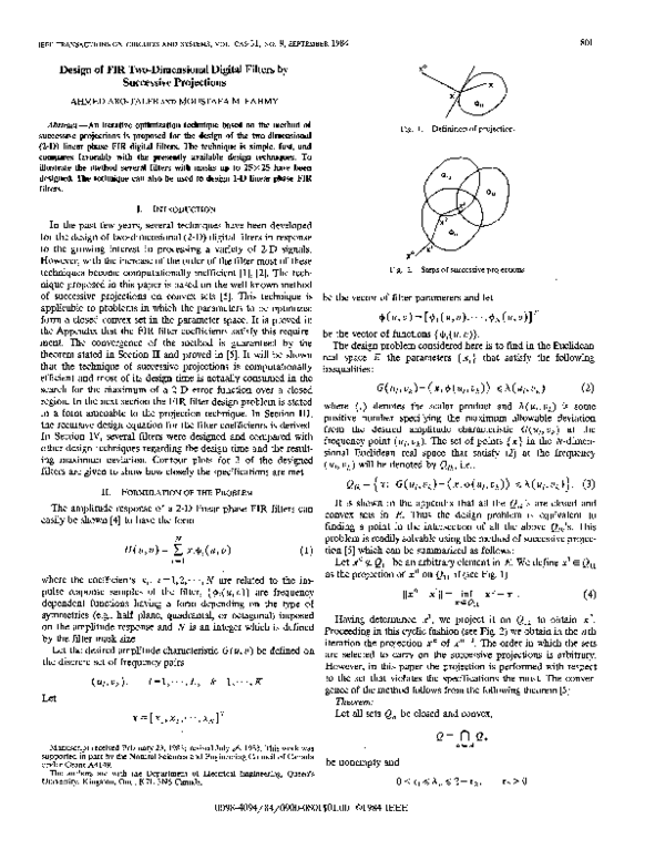 (PDF) Design of FIR two- dimensional digital filters by successive ...