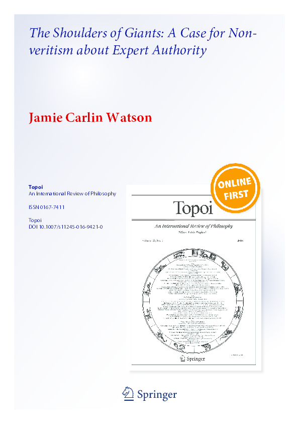 Isaac Newton Shoulders Of Giants Pdf PDF) The Shoulders of Giants: A Case for Non-Veritism about Expert Authority | Jamie C Watson - Academia.edu
