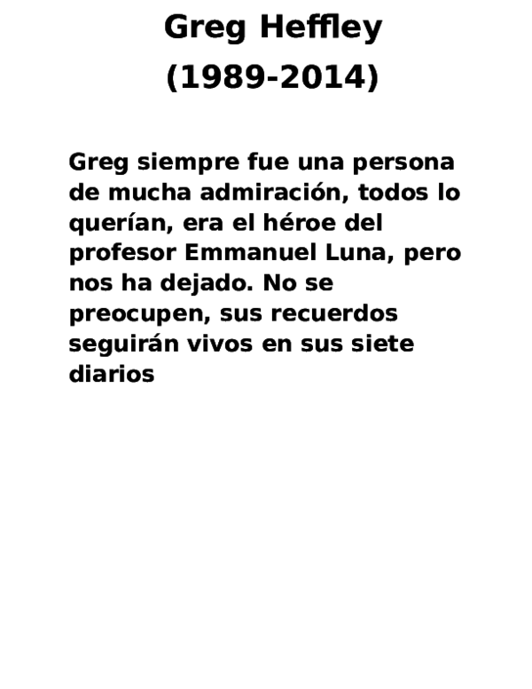 (DOC) Greg Heffley Elvis Tekk Academia.edu