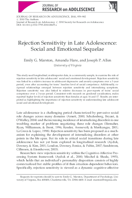 Fear of social rejection picture