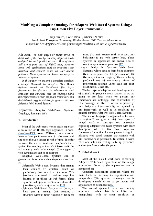 (PDF) Modeling a complete ontology for adaptive web based systems using ...