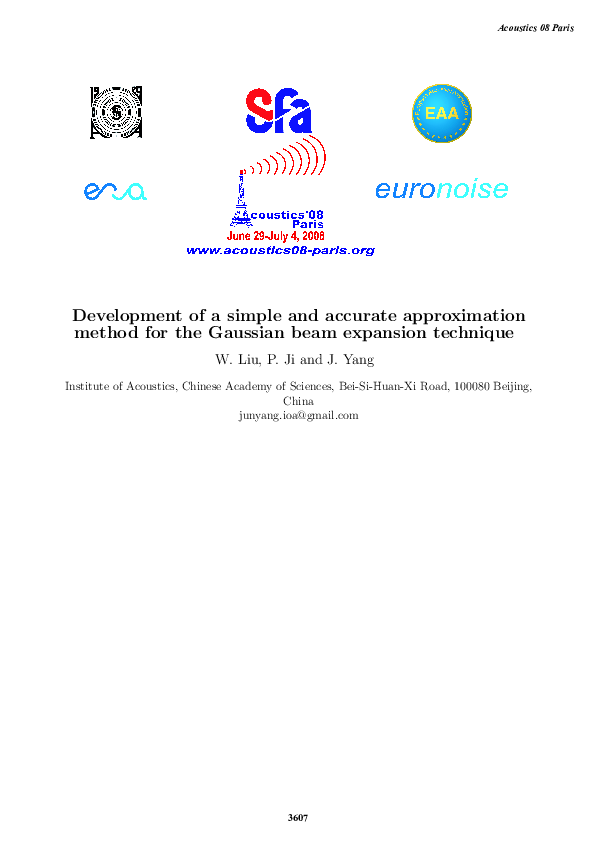 (PDF) Development of a simple and accurate approximation method for the ...