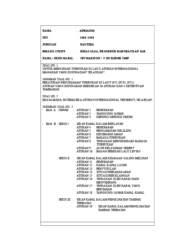 Soal Jawab P2tl Dan Dinas Jaga Ilmu Soal Soal Jawab P2tl Dan Dinas Jaga Ilmu Soal