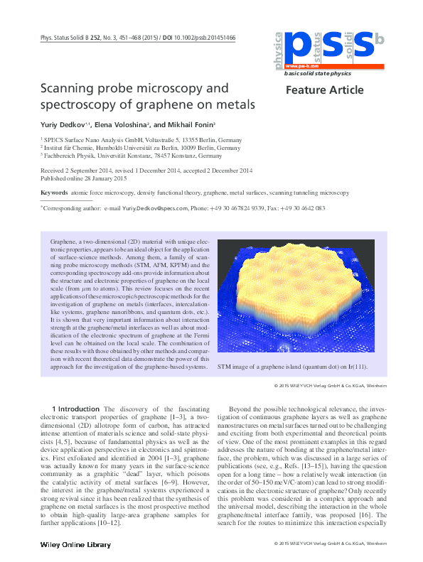 (PDF) Scanning probe microscopy and spectroscopy of carbon nanorods ...