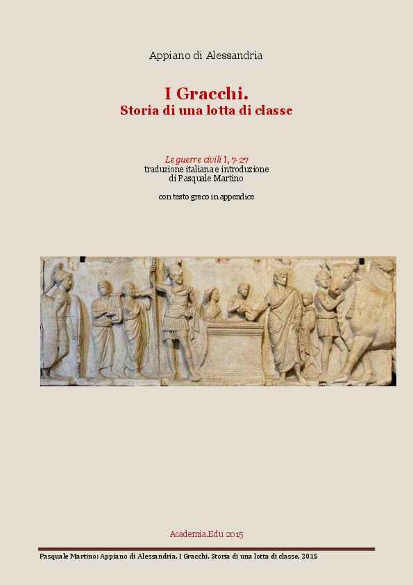 (PDF) Appiano di Alessandria. I Gracchi, storia di una lotta di classe