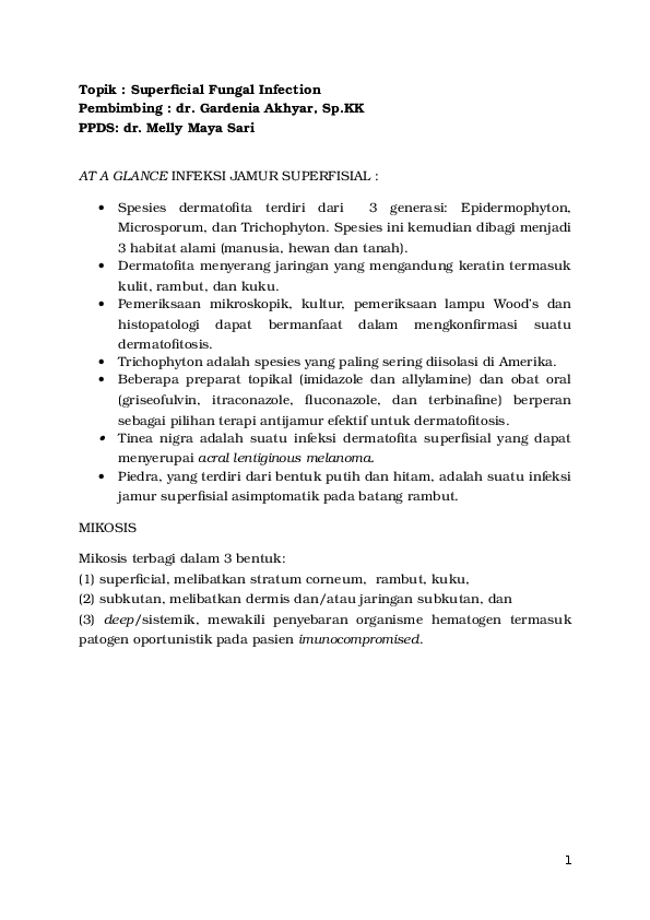 Types of fungal infections image