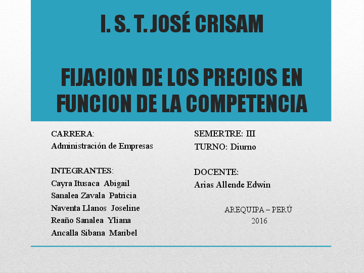 (PPT) FIJACION DE LOS PRECIOS EN FUNCION A LA COMPETENCIA Mahi Roshan (PPT) FIJACION DE LOS PRECIOS EN FUNCION A LA COMPETENCIA Mahi Roshan