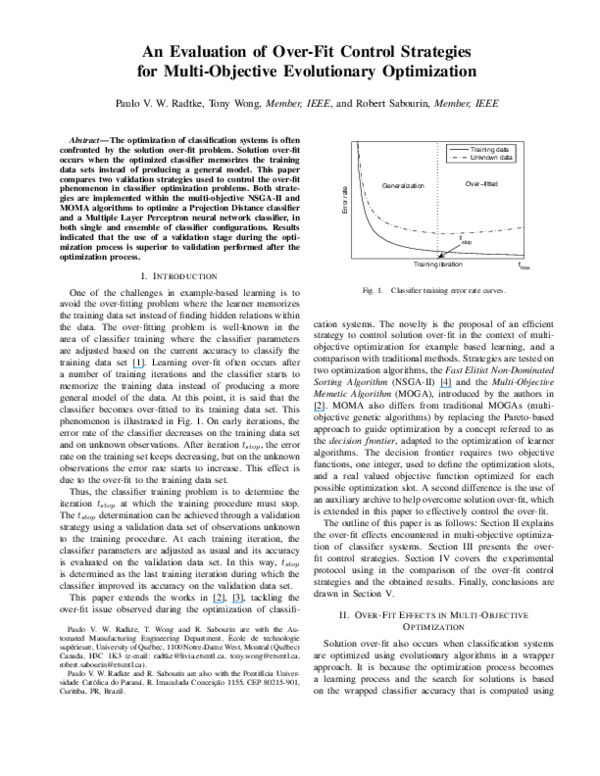(PDF) An Evaluation of Over-Fit Control Strategies for Multi-Objective ...